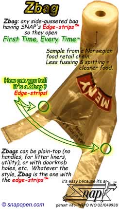 Zbag on roll, sample from Norway