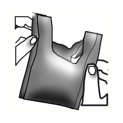 Zbag drawing, B&W&halftone