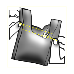 Zbag drawing, w section, B&W&halftone