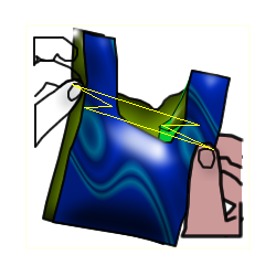 Zbag drawing, w section, colour
